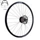 CROSSER Задна капла X-6 28 32H с главина SHIMANO AFHM475BZLS SIL QR DISC CASS BLACK SPOKES+SM-RT26S+HG 2008232