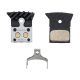Накладки Shimano Y8N398040 L04C метални с пружина/оребряване